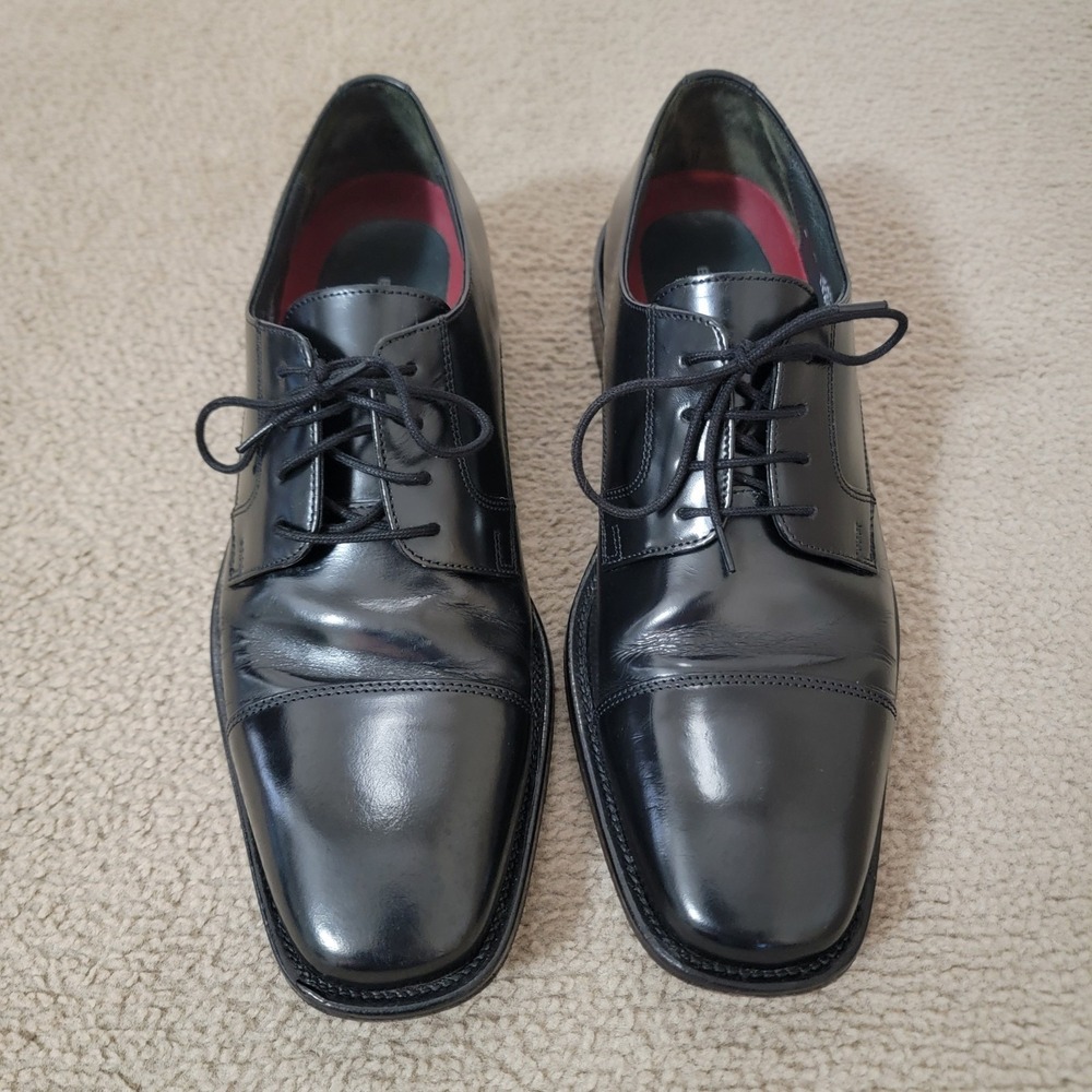 Bostonian Mens Cap Toe Oxfords Black Size 9 D